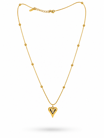 Golden Heart Luxe Necklace