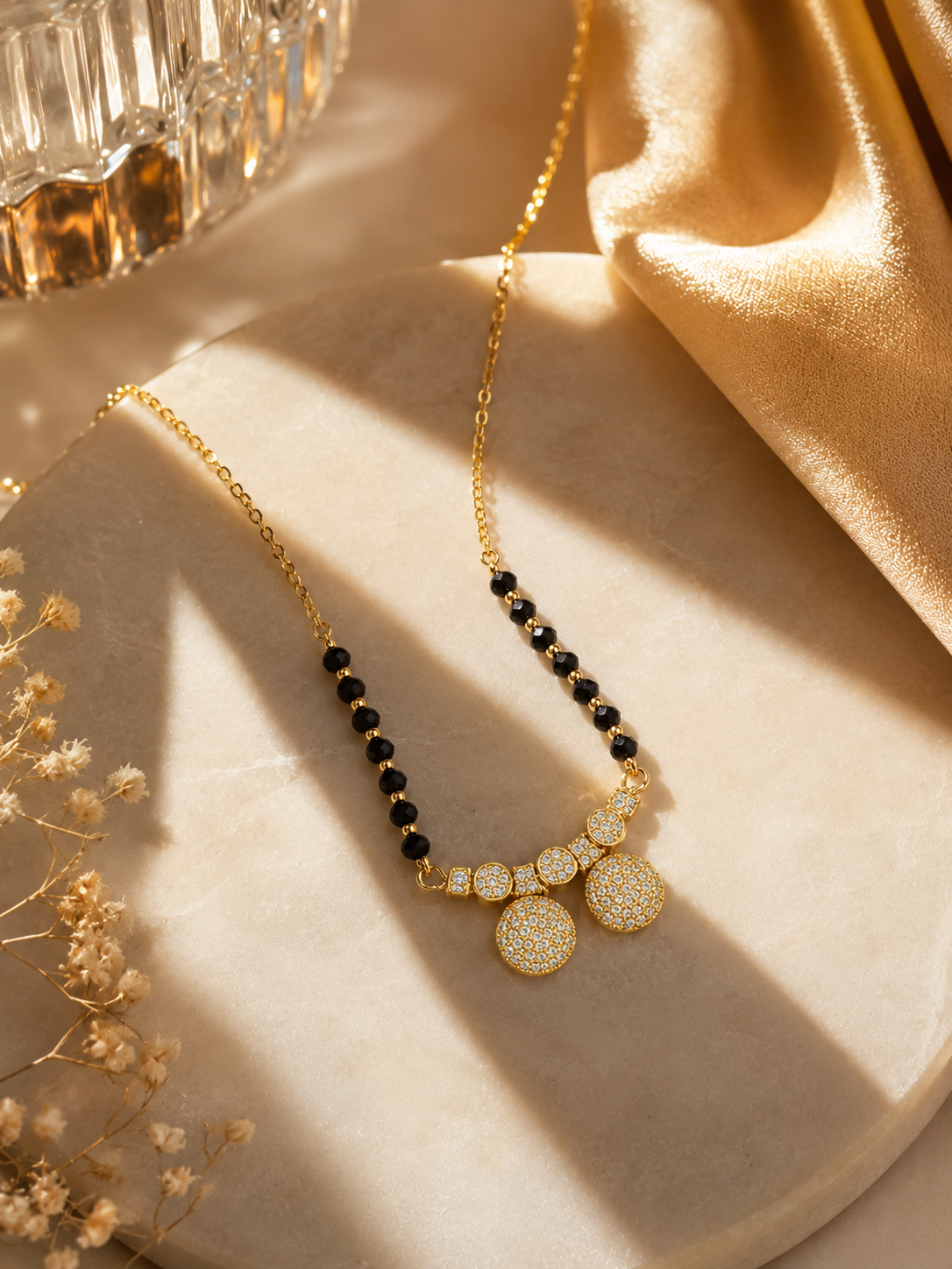 Twin Sparkle Charm Mangalsutra