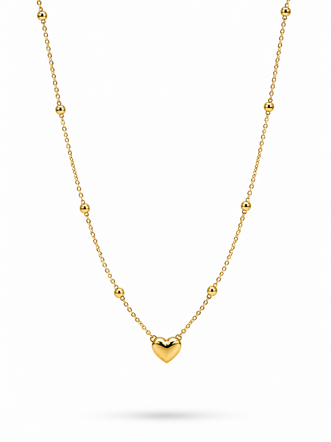 Golden Heart Grace Necklace