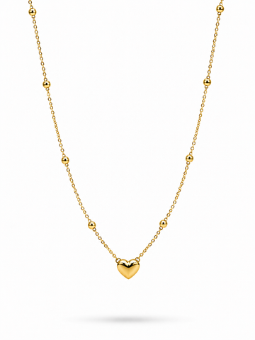 Golden Heart Grace Necklace