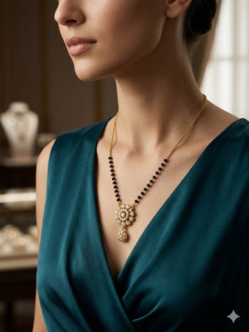 Floral Drop Elegance Mangalsutra