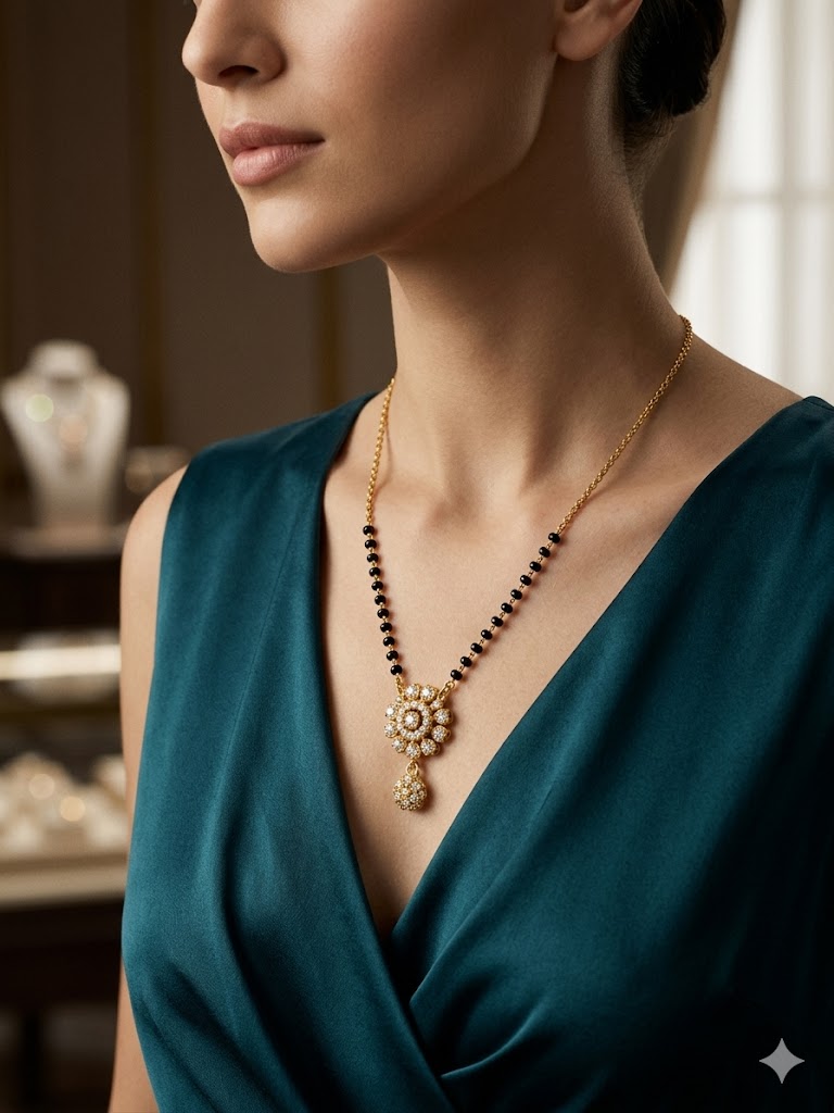 Floral Drop Elegance Mangalsutra