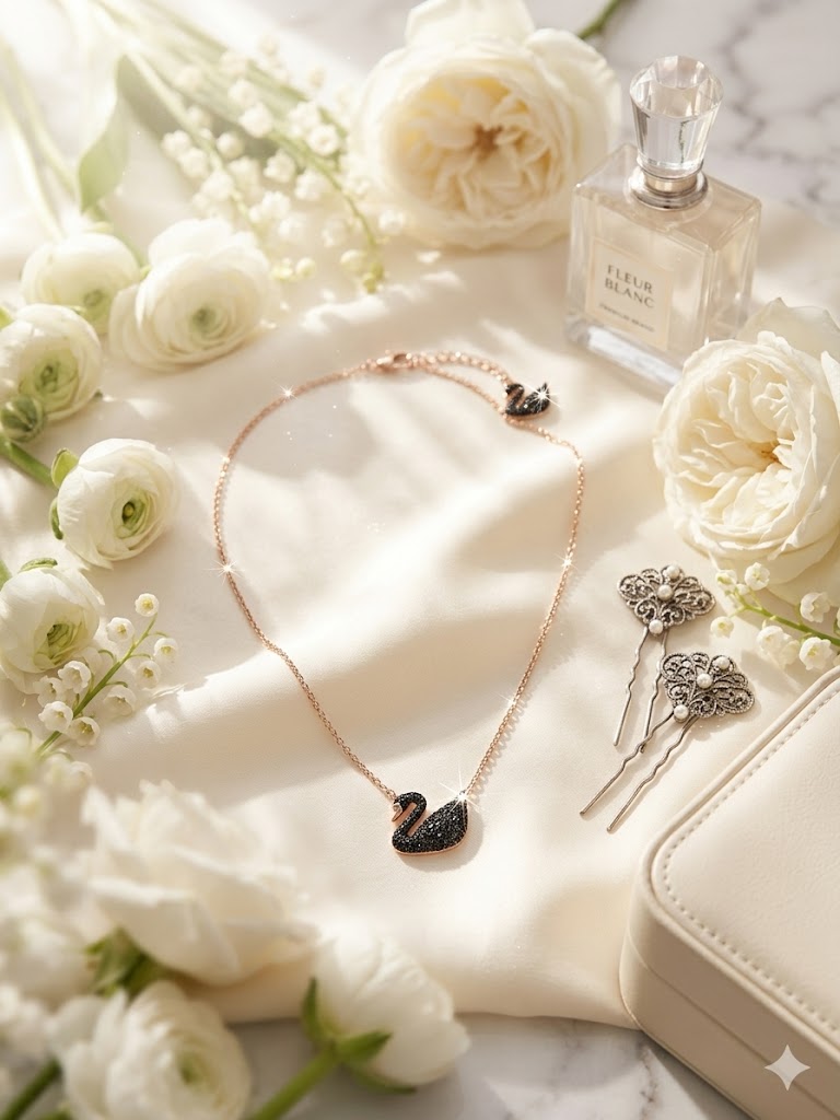 Midnight Swan Elegance Necklace