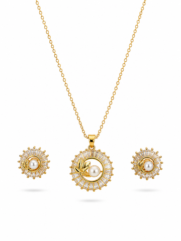 ✨ Elegant Pearl Radiance Pendant Set ✨