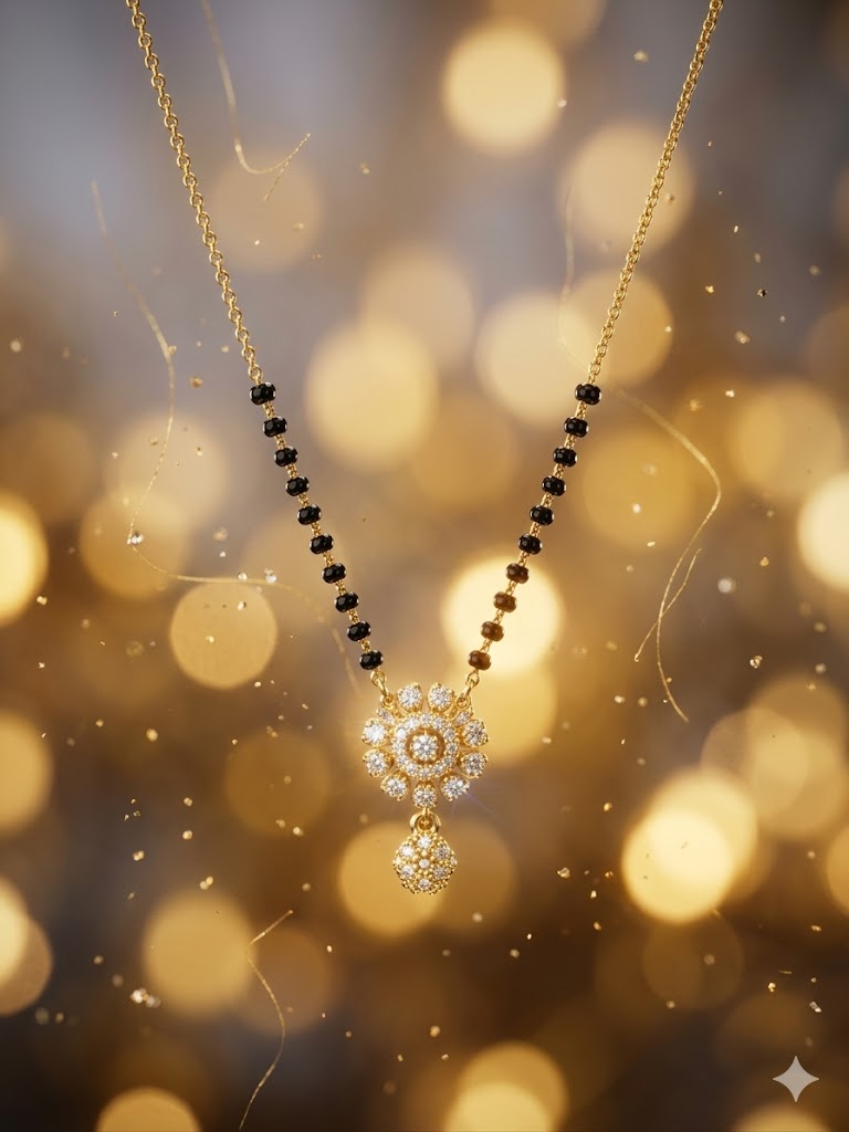 Floral Drop Elegance Mangalsutra