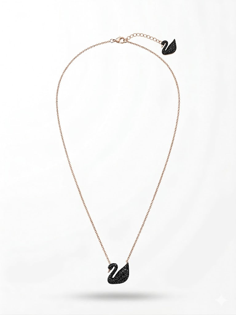 Midnight Swan Elegance Necklace