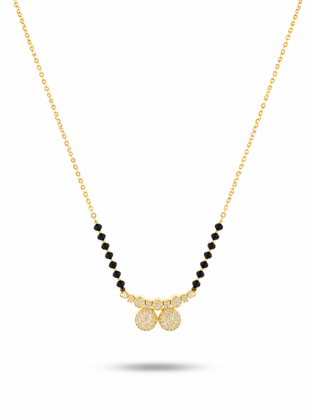 Twin Sparkle Charm Mangalsutra