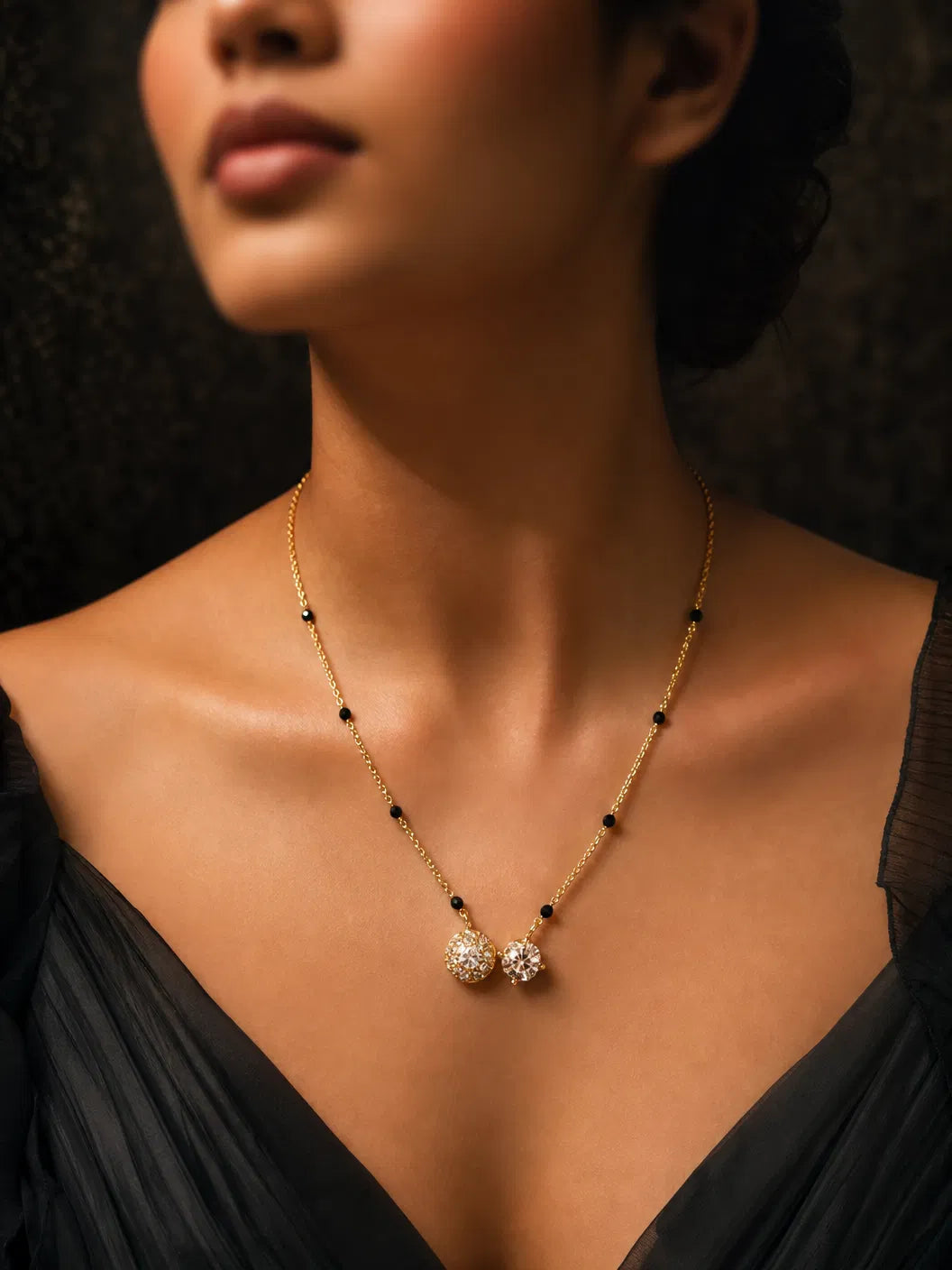 Dual Spark Charm Mangalsutra