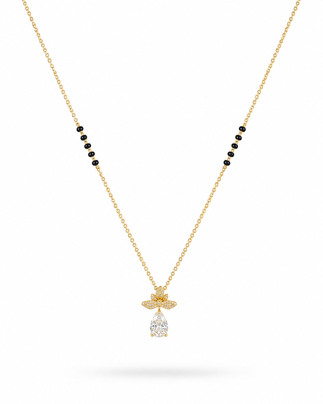 Radiant Bloom Diamond Drop Mangalsutra