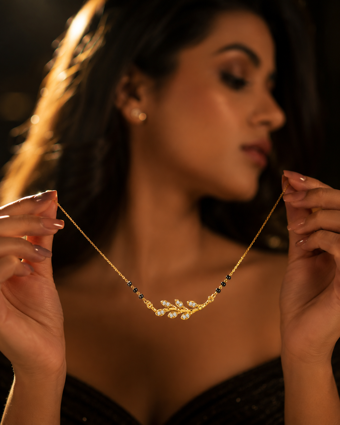 Nature’s Grace Leaf Mangalsutra