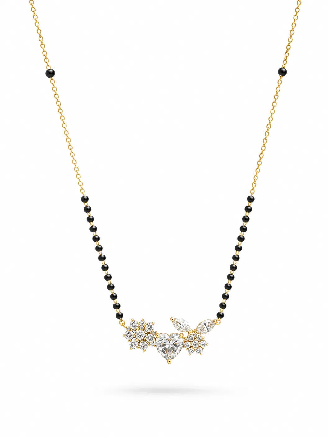 Blooming Heart Charm Mangalsutra