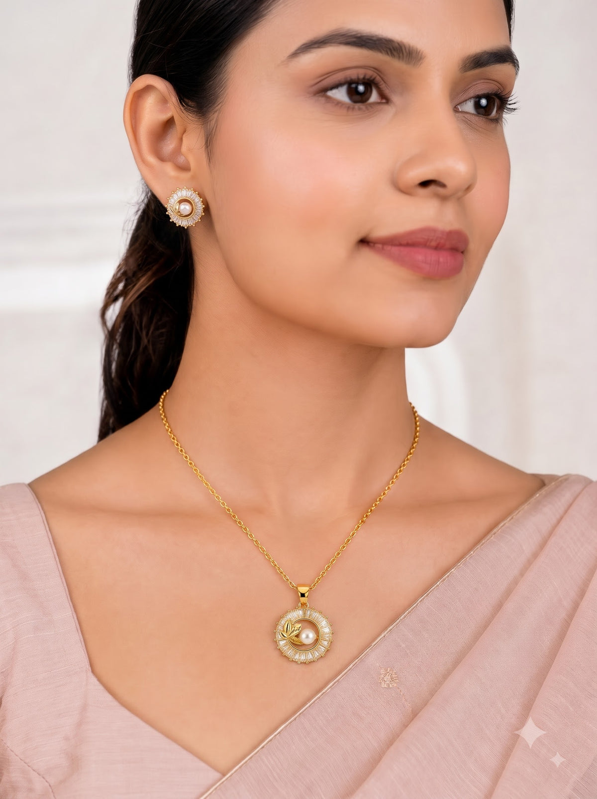 ✨ Elegant Pearl Radiance Pendant Set ✨