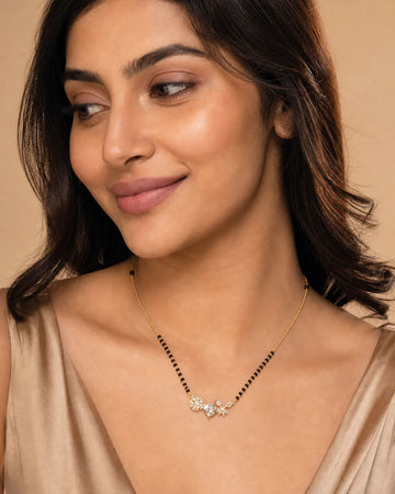 Blooming Heart Charm Mangalsutra
