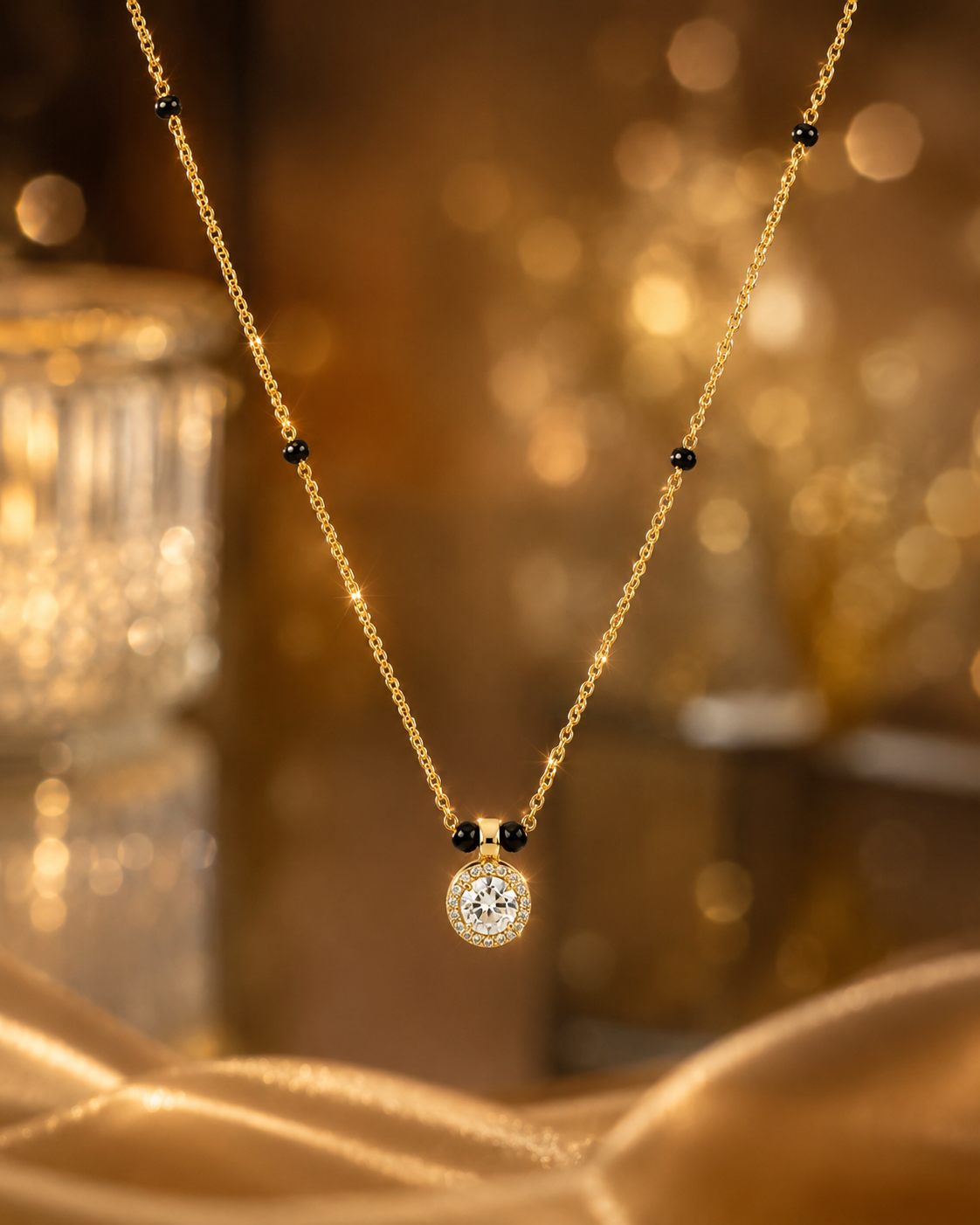 Celestial Diamond Charm Mangalsutra