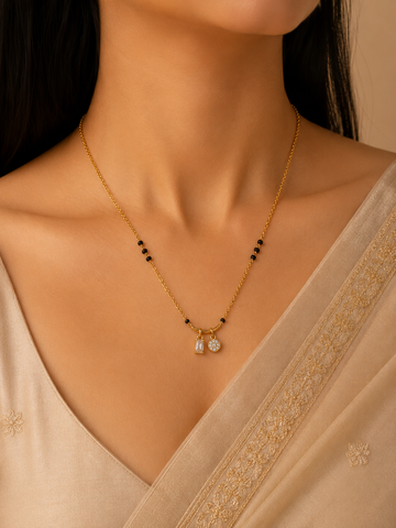 Eternal Dual Charm American Diamond Mangalsutra