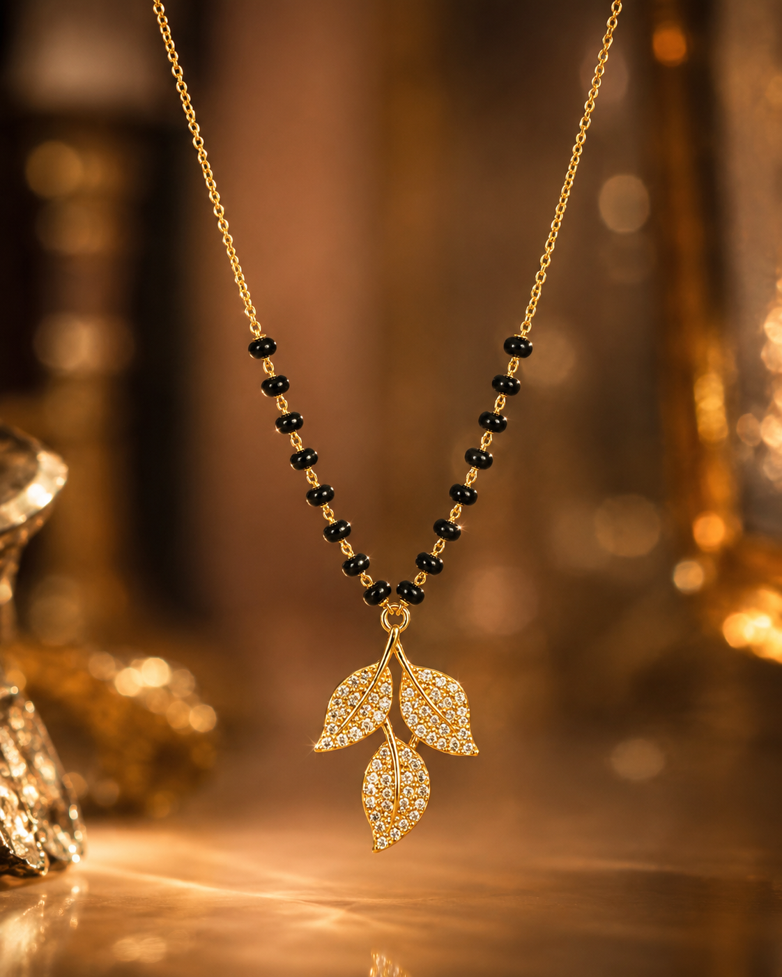 Golden Leaf Elegance Mangalsutra