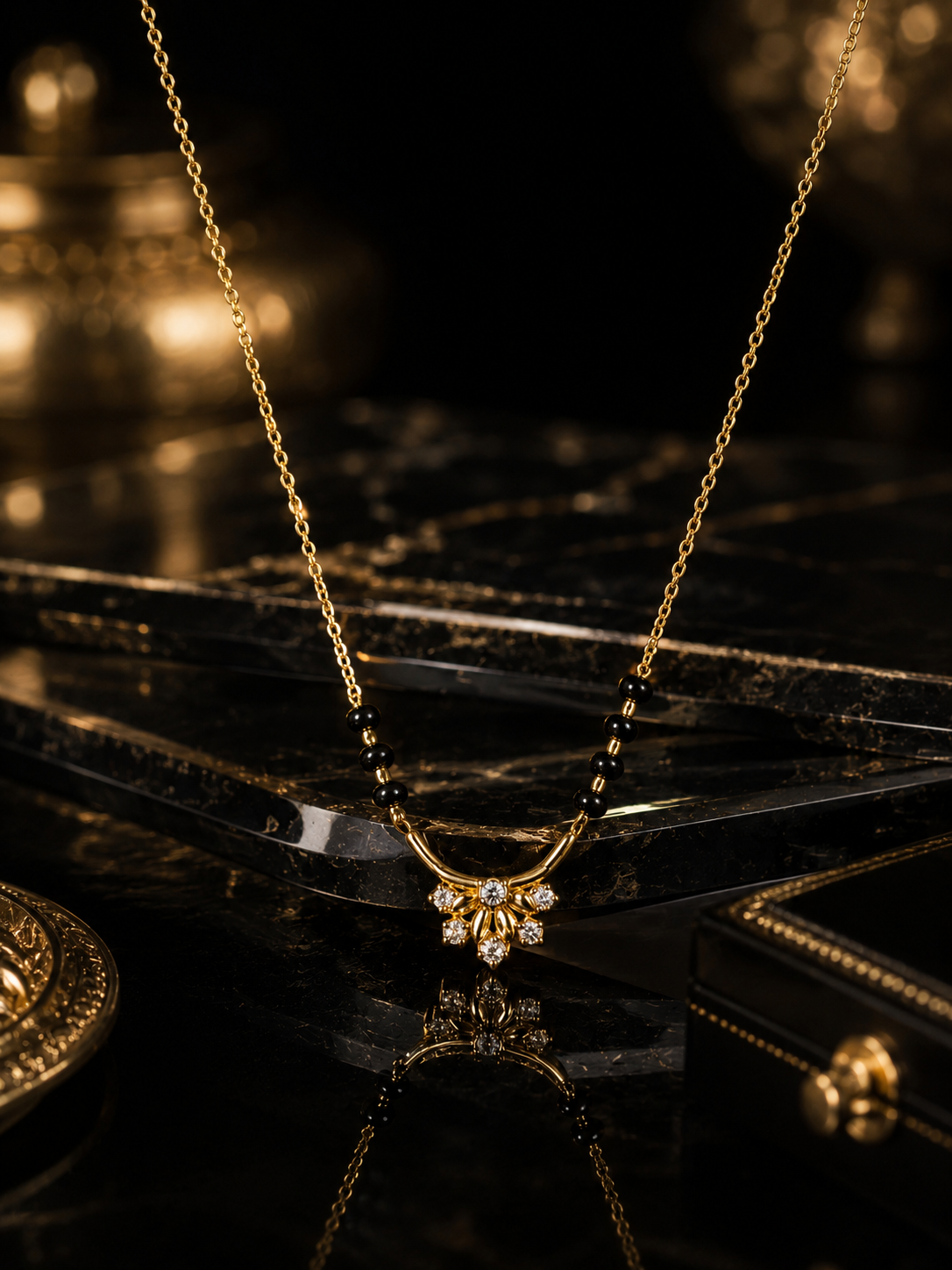 Radiant Blossom Diamond Mangalsutra