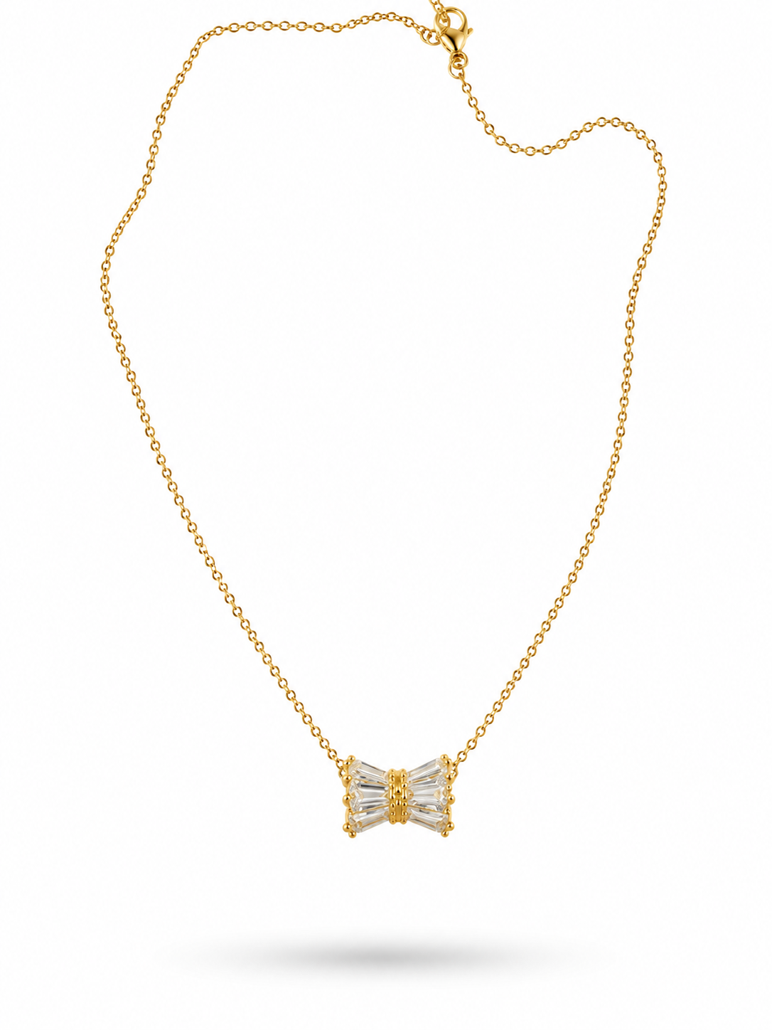 Crystal Bow Elegance Necklace