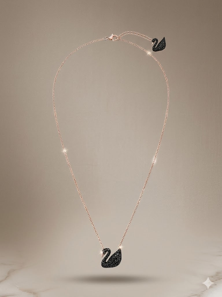 Midnight Swan Elegance Necklace