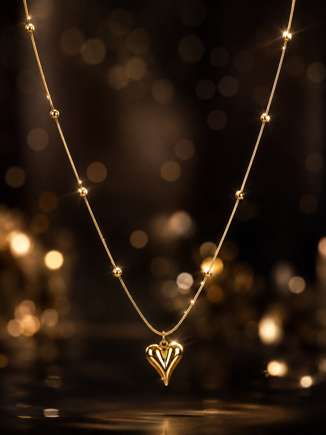 Golden Heart Luxe Necklace