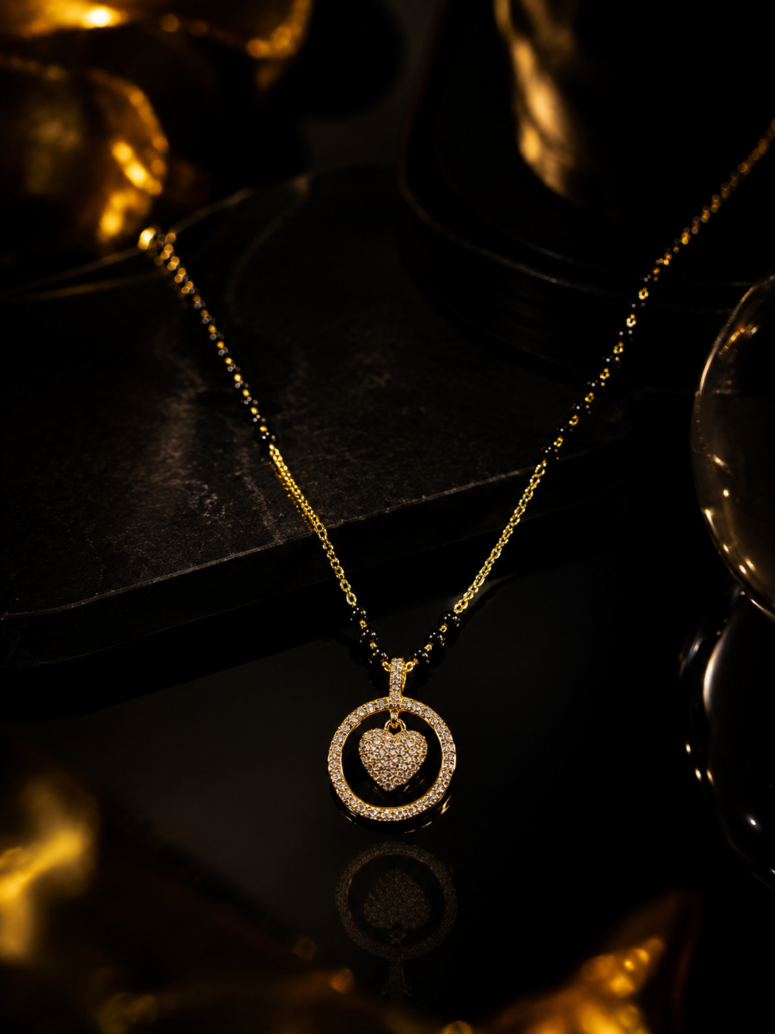 Eternal Heart Halo Mangalsutra