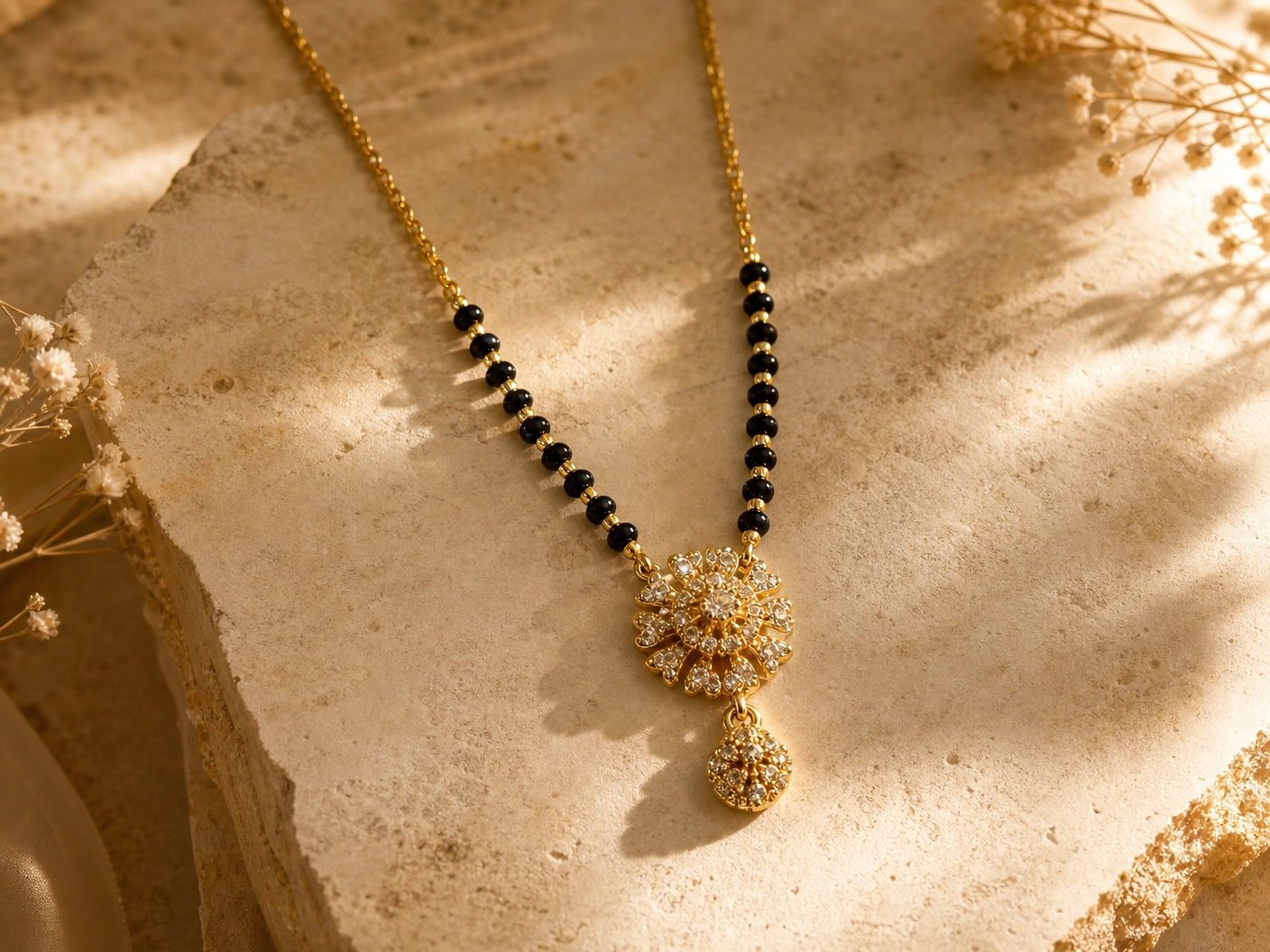 Floral Drop Elegance Mangalsutra