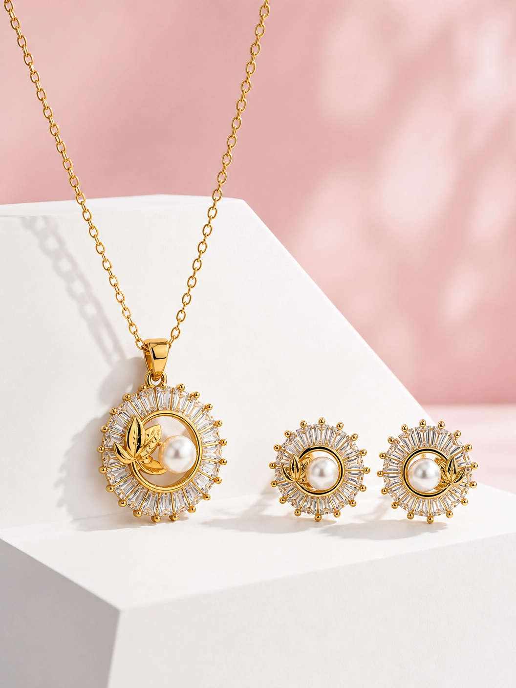 ✨ Elegant Pearl Radiance Pendant Set ✨