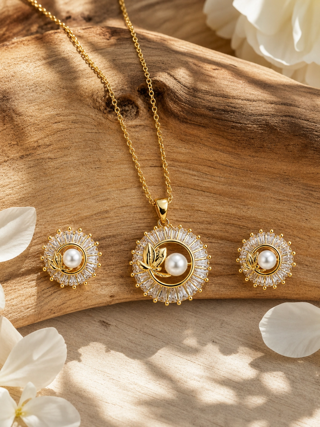 ✨ Elegant Pearl Radiance Pendant Set ✨